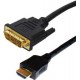 HDMI 2M Male to DVI-D Male(18+1) Cable